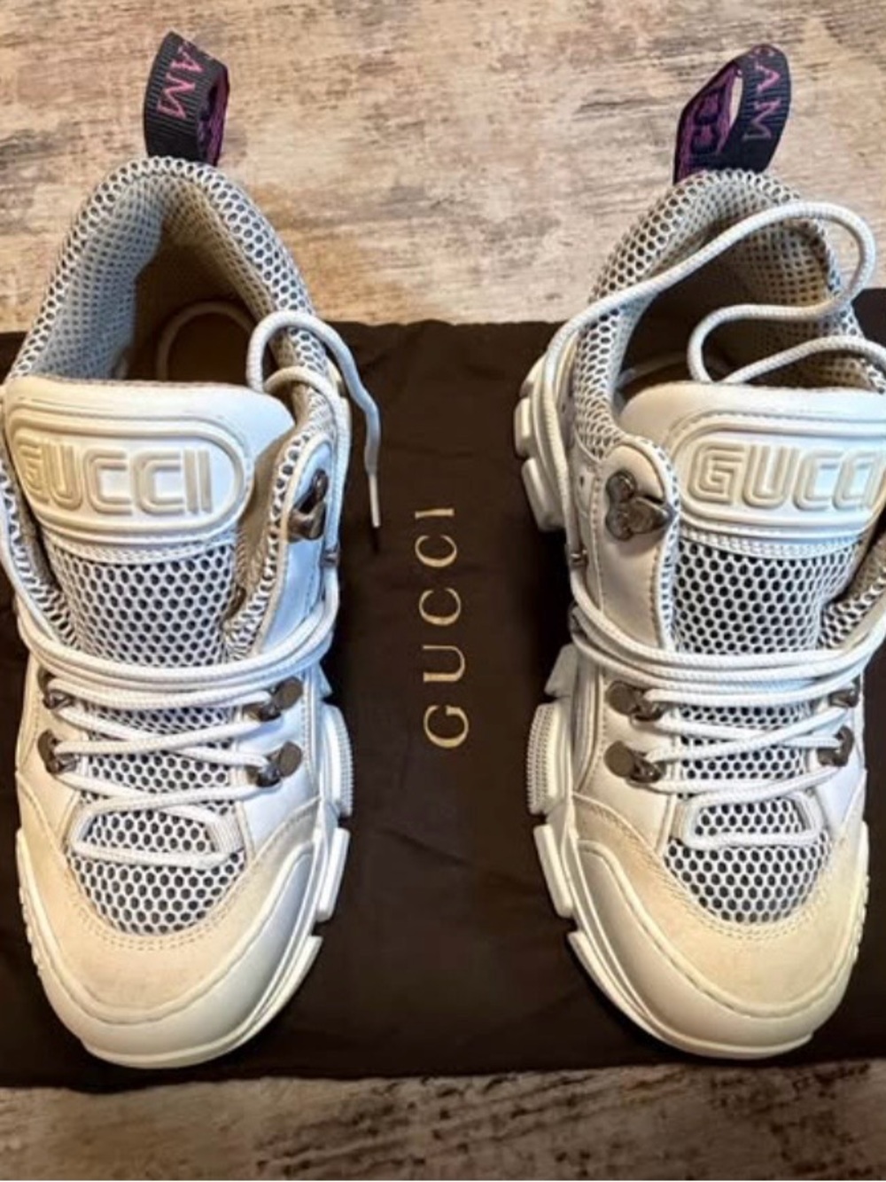 ✨ Gucci Flashtrek Sneakers – White/Cream | Size 36 (US 6) ✨